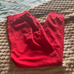 Fabletics red jogger Xl